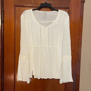 American Rag Peasant-Style Blouse, Tie-Back